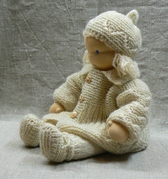 klik voor meer info Kleding-set wol/wit voor 40-45 cm pop.